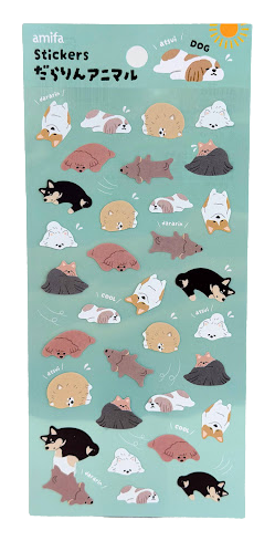 Amifa Kawaii Lounging Animal Stickers (32)