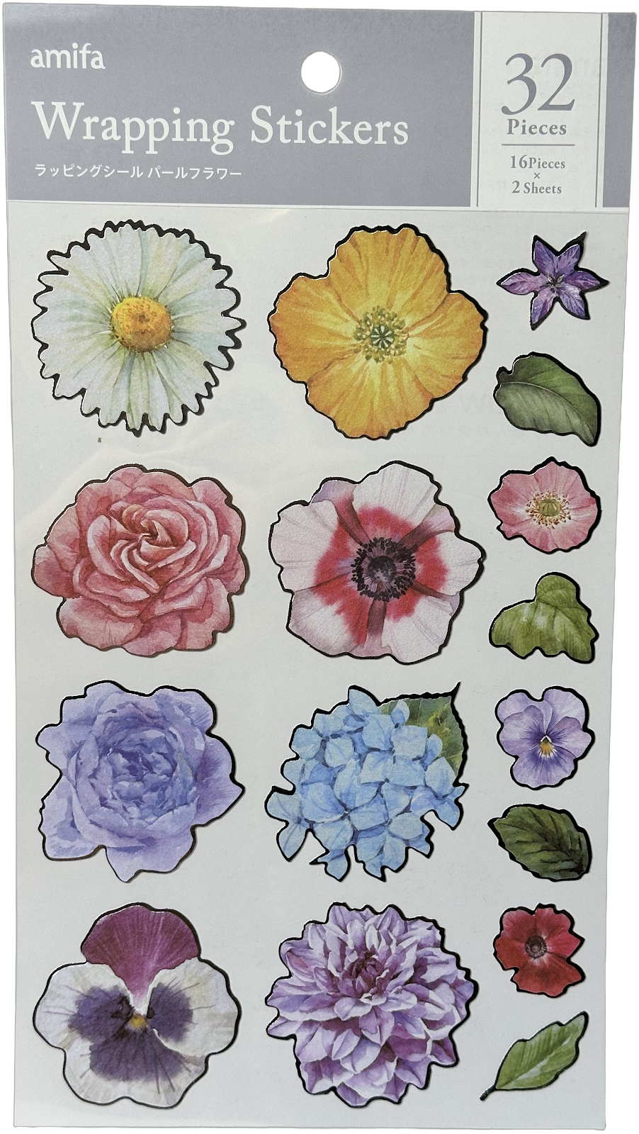 Amifa Wrapping Stickers Floral (32)