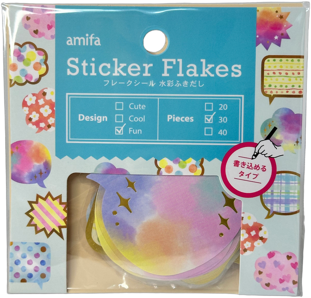 Amifa Caption Sticker Flakes (30)
