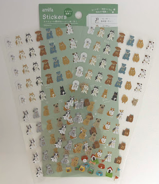 Amifa Kawaii Cat & Dog Planner Stickers (150)
