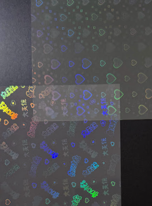 Amifa Square Holographic Sticker Sheets(6)