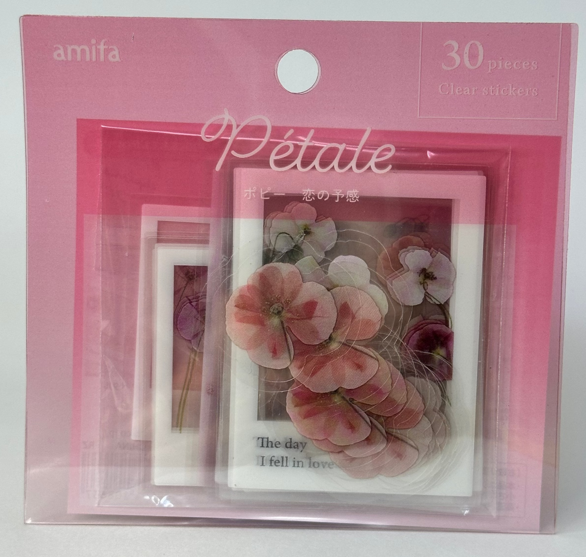 Amifa Petale Clear Floral Stickers (30)