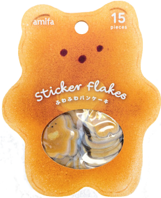 Amifa Kawaii Yummy Flake Stickers (15)