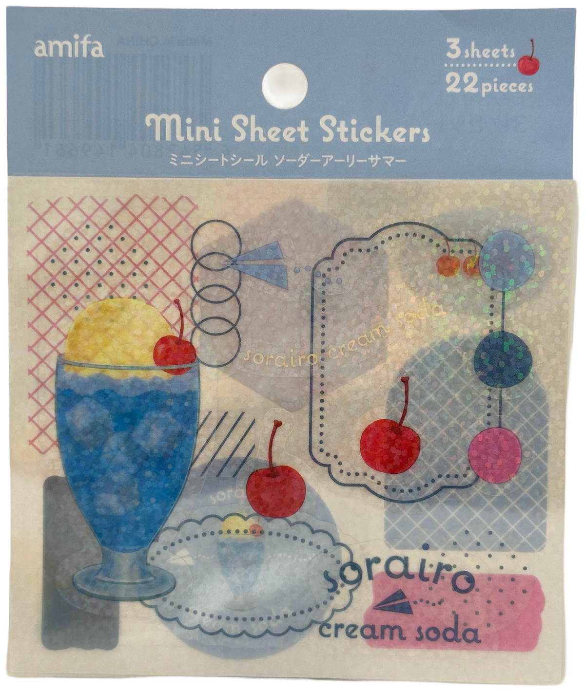 Amifa Ice Cream Soda Sheet Stickers (22)