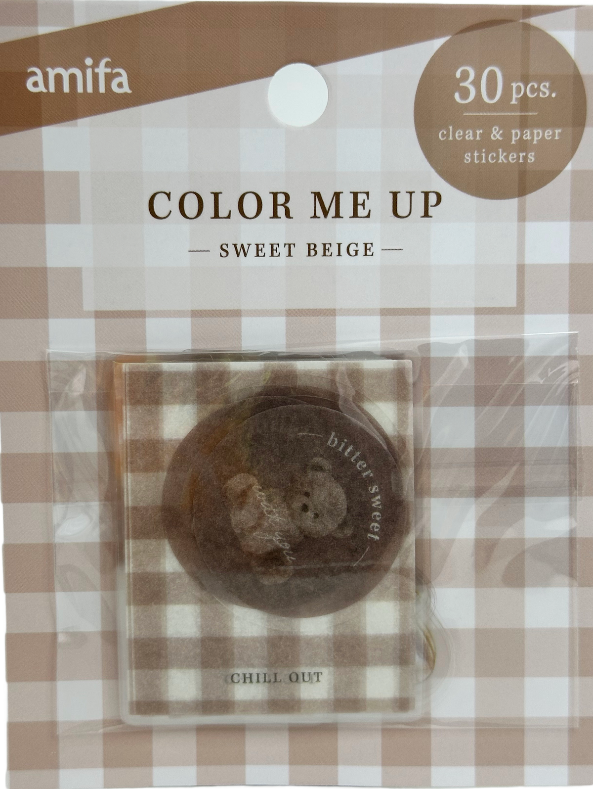 Amifa Color Me Up Clear & Paper Stickers (30)