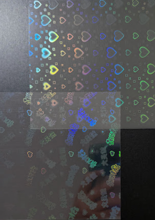 Amifa Square Holographic Sticker Sheets(6)
