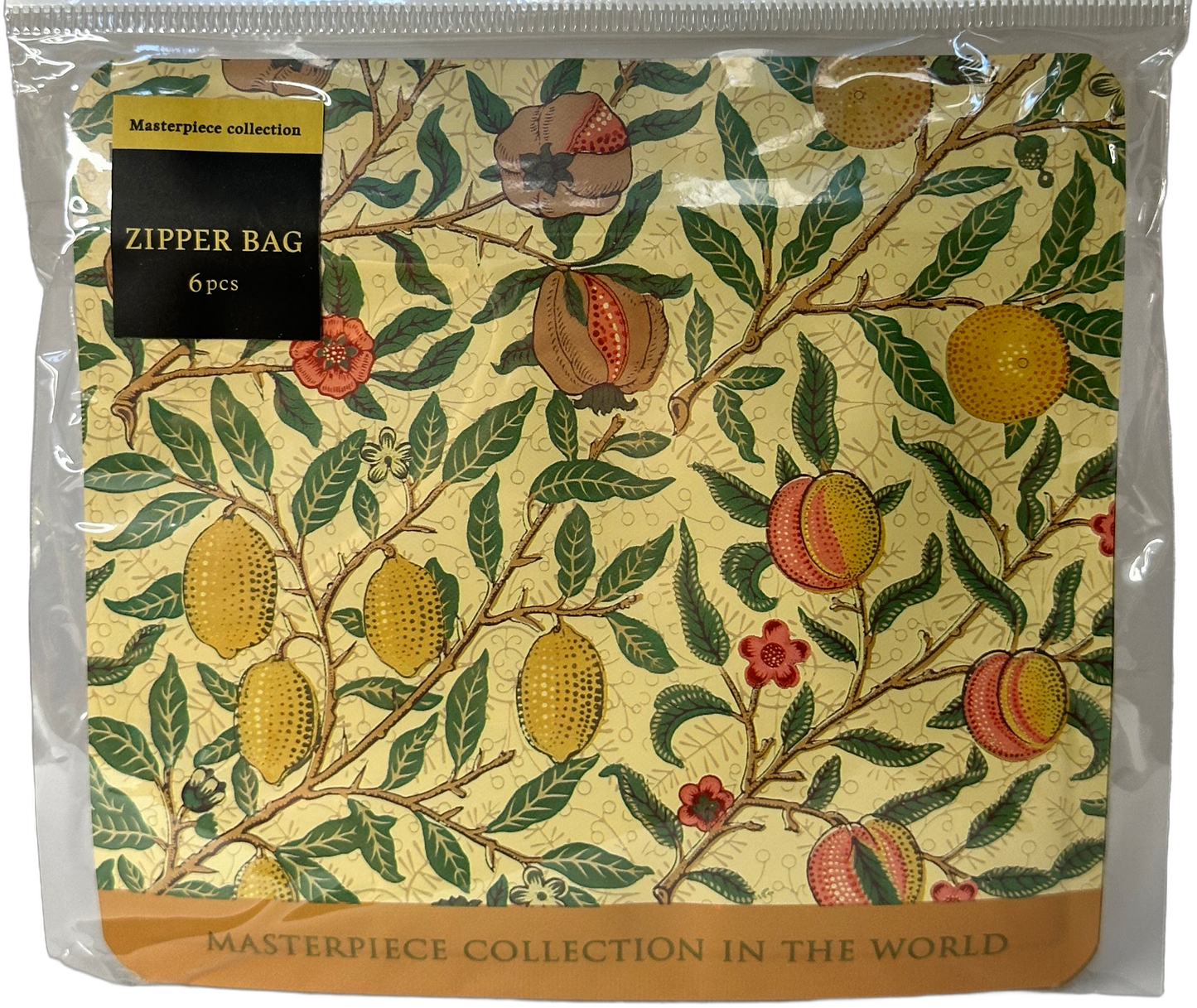 Floral Zipper Bag Set Fruit