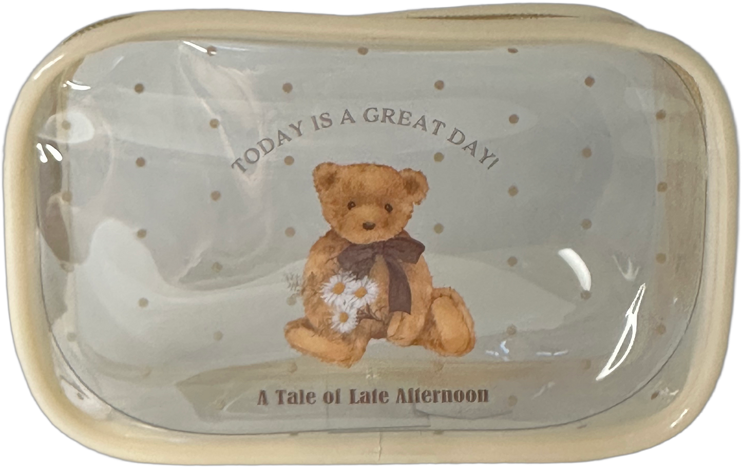 Amifa Teddy Bear Kawaii Clear Pouch