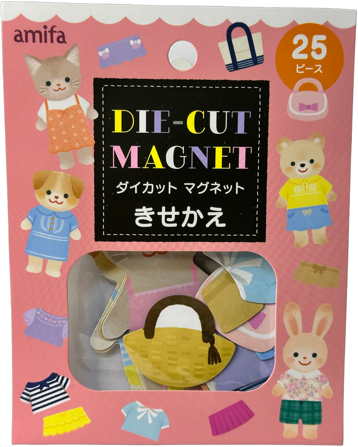 Amifa Die-Cut Magnet Set - Kawaii Animals