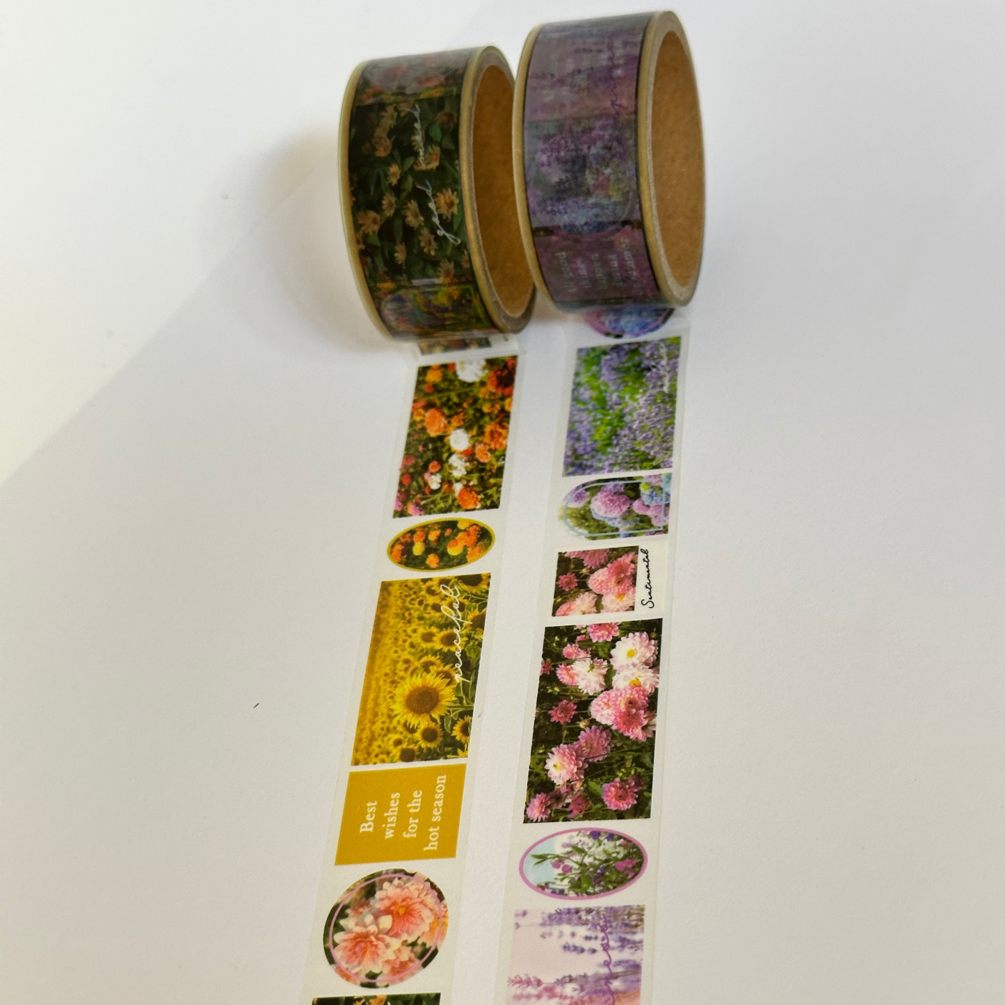 Amifa Floral Clear Masking Washi Tape