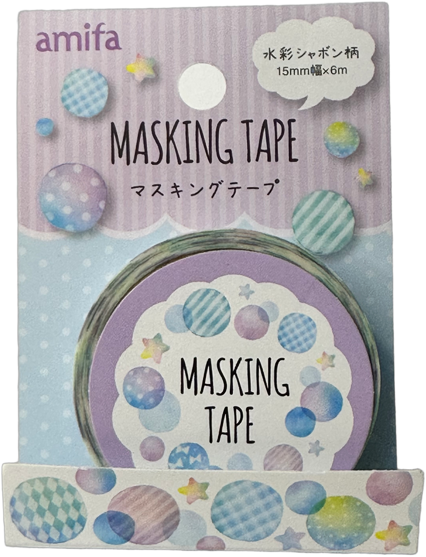 Amifa Bubbles Washi Masking Tape