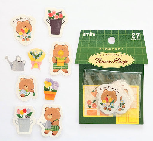 Amifa Retro Animal Shop Flake Stickers (27)