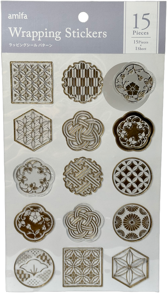 amifa Wrapping Stickers Gold