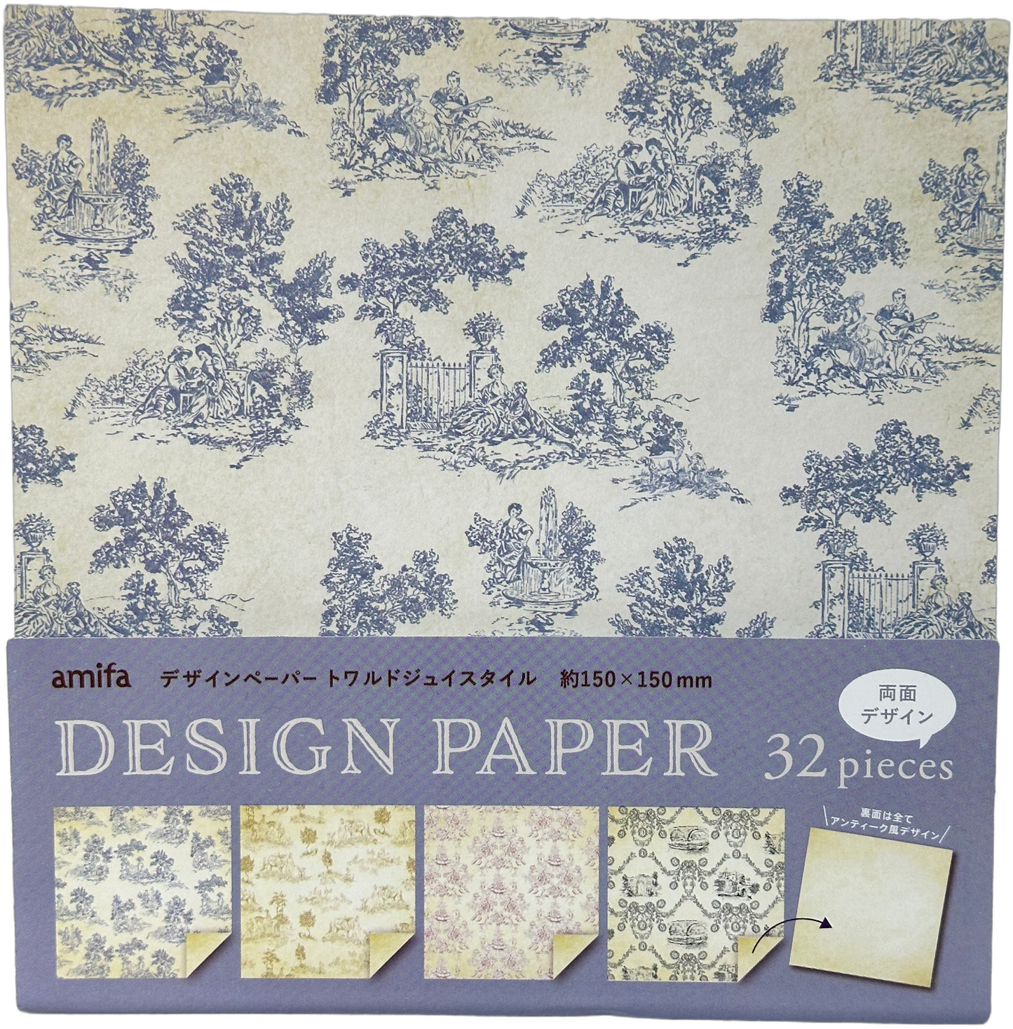 Amifa Design Paper - Toile de Jouy Style