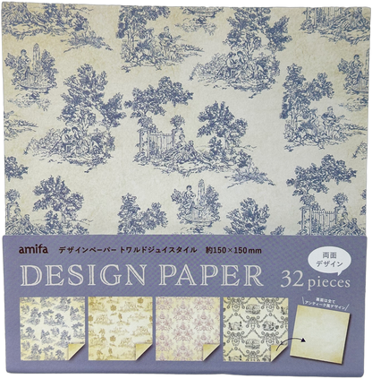 Amifa Design Paper - Toile de Jouy Style