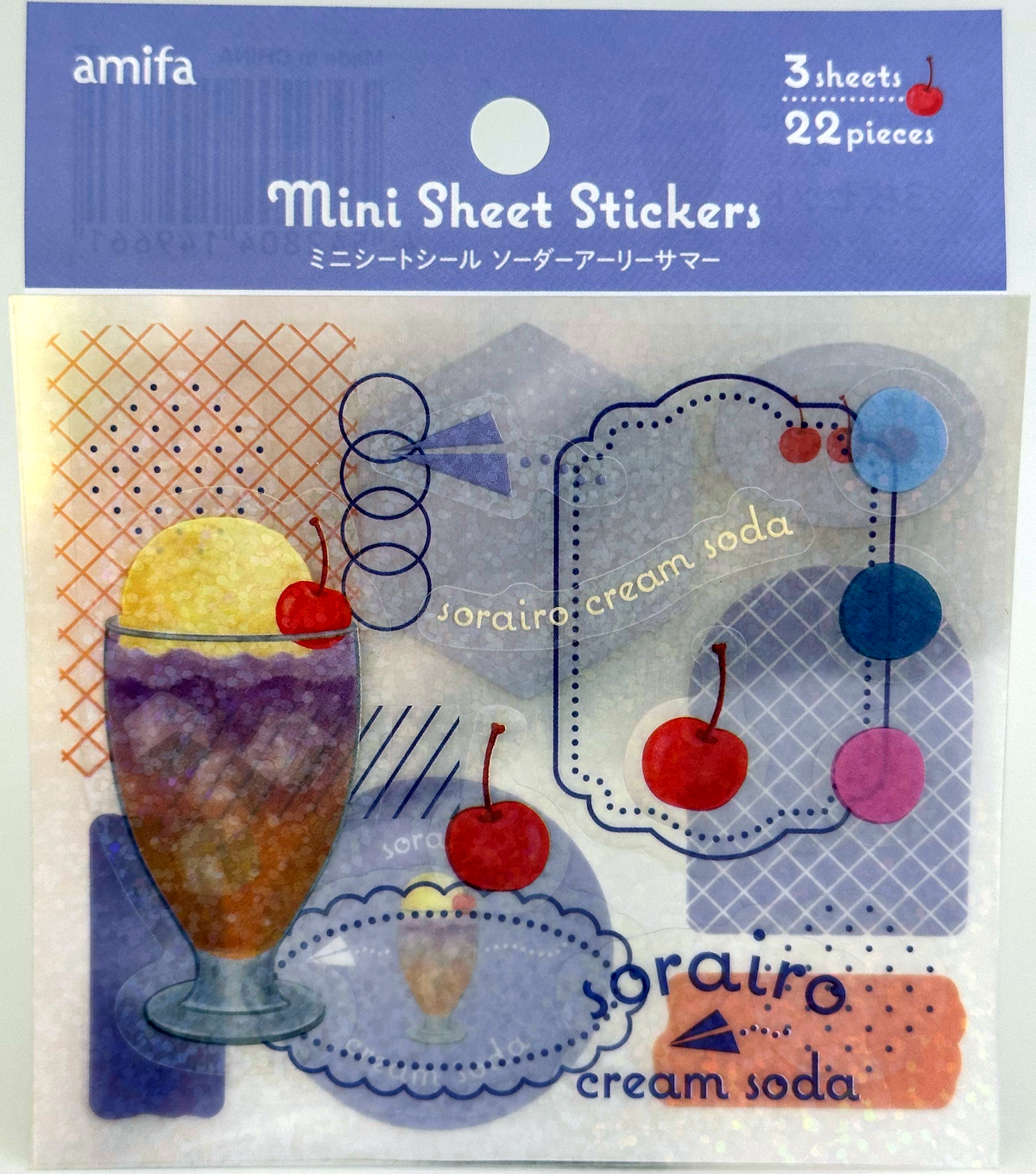 Amifa Ice Cream Soda Sheet Stickers (22)