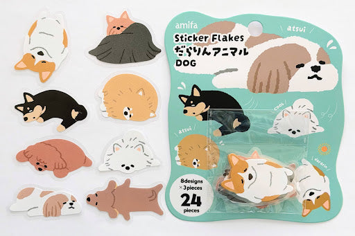 Amifa Sleepy Kawaii Animal Sticker Flakes (24)
