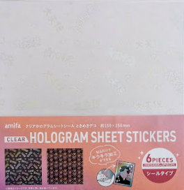 Amifa Square Holographic Sticker Sheets(6)