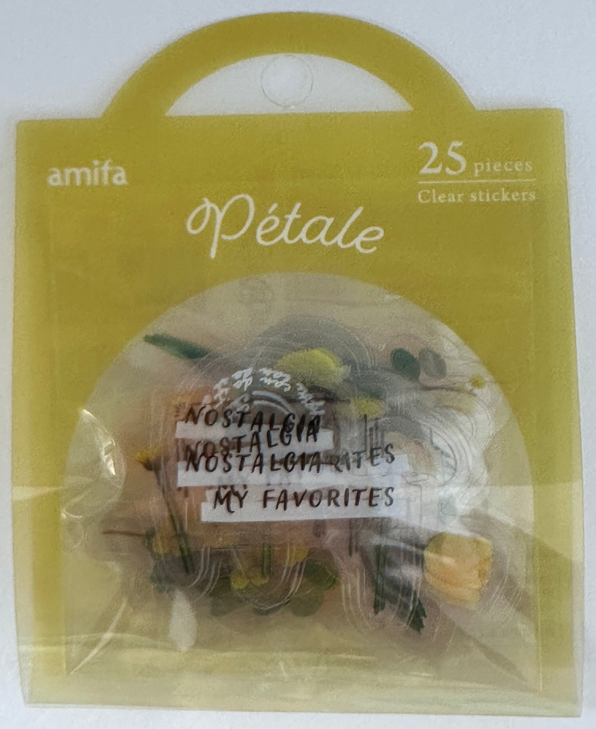 Amifa Petale Clear Quote Stickers (25)