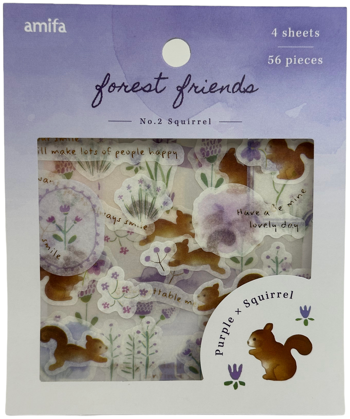 Amifa Forest Friends Stickers (56 - 61 pieces)