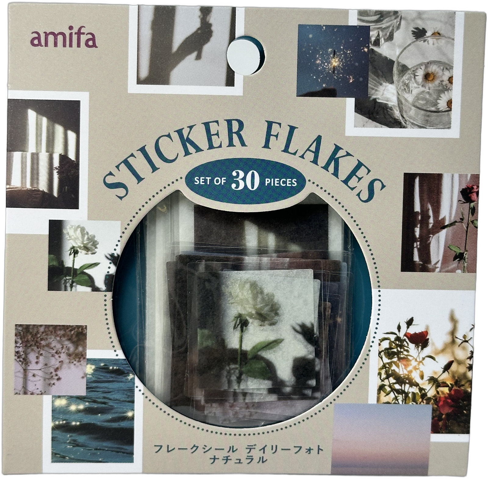 Amifa Sticker Flakes - 30 Piece Set Blue