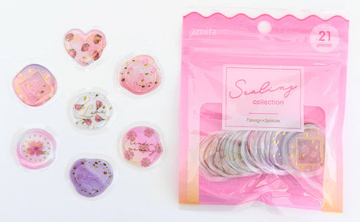 Amifa Floral Sealing Stickers (21)