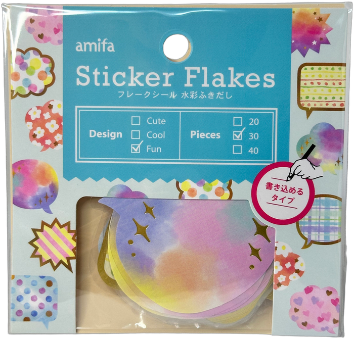 Amifa Caption Sticker Flakes (30)