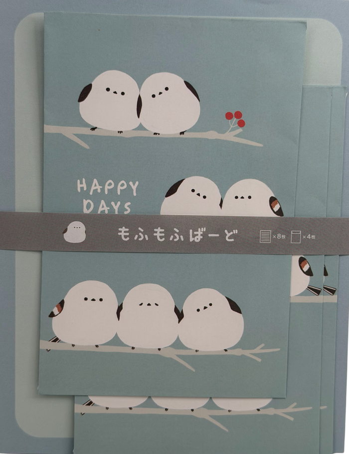 Kyowa Kawaii Fluffy Shima-Enaga Letter Set