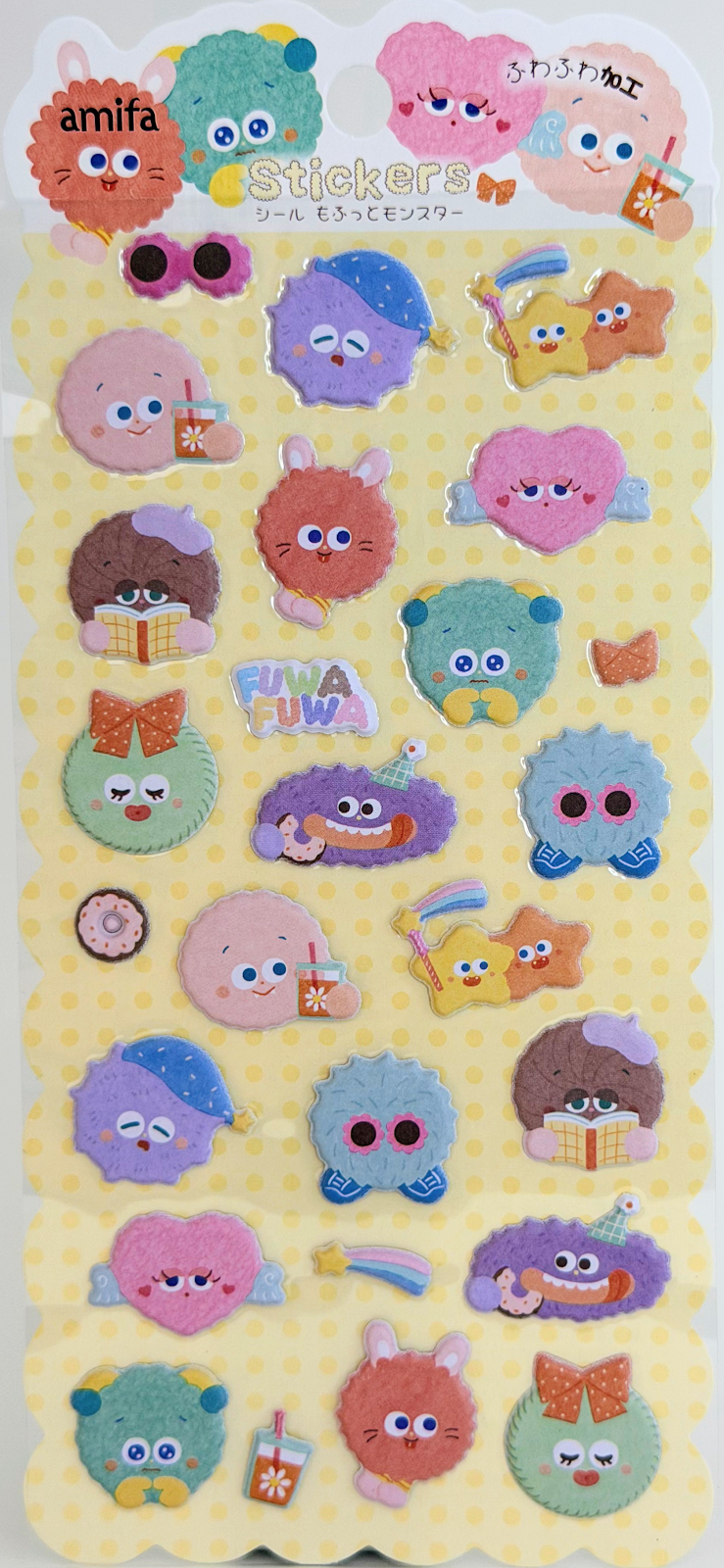 Puffy Mofutto Monster Stickers