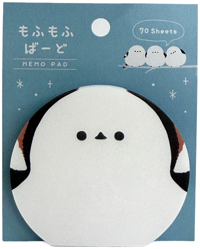 Kyowa Mofumofu Shima-Enaga Bird Memo Pad (70)