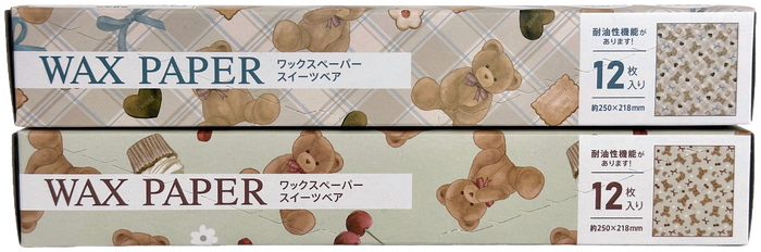 Amifa Decorative Wax Paper for Food with Bears (12)