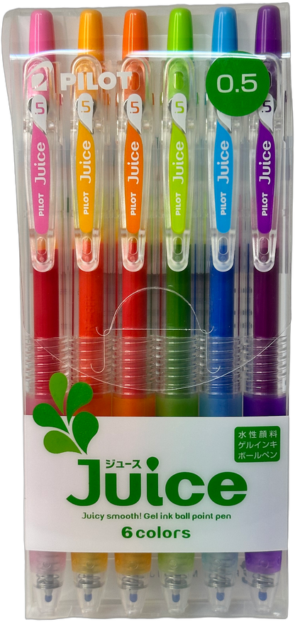 PILOT Juice 0.5mm 6-Color Gel Pen Set