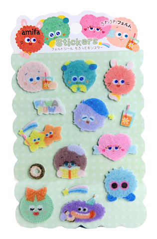 Amifa Kawaii Felt Monster Stickers (15)