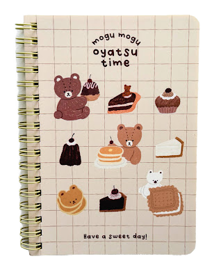 Amifa A6 Mogu Mogu Spiral Dot Grid Notebook