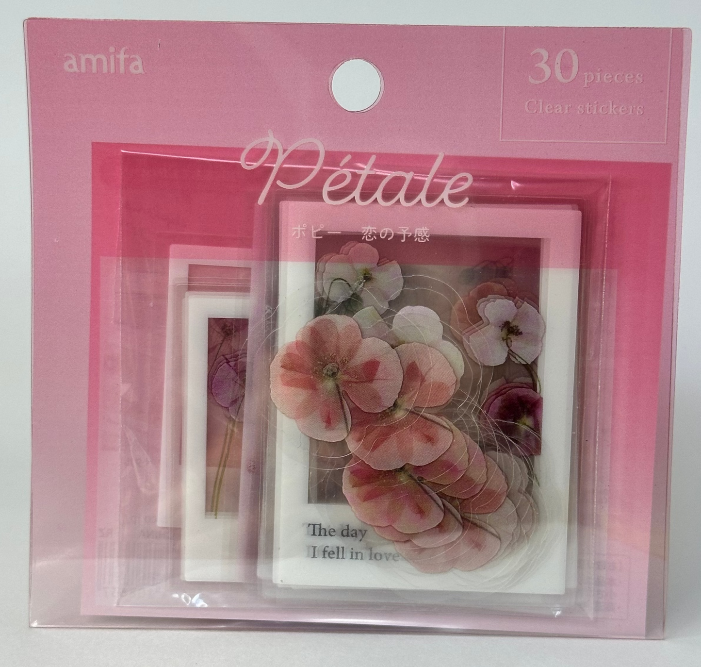 Amifa Pétale Clear Floral Stickers (30)