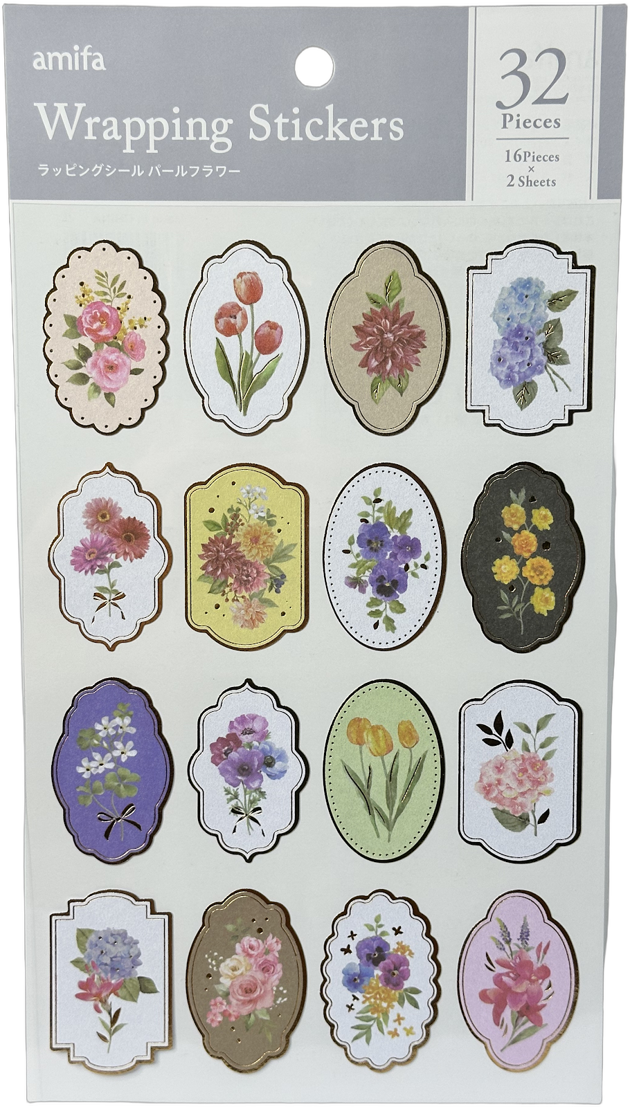 Amifa Wrapping Stickers Floral (32)