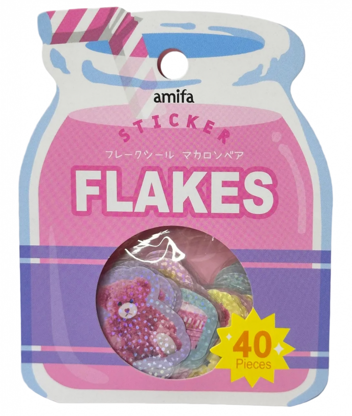 Amifa Sticker Flakes Cute Kawaii Glitter (40)