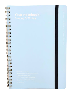 Amifa A5 Ruled Spiral Notebook with Band
