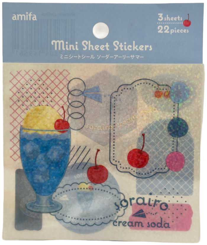 Amifa Ice Cream Soda Sheet Stickers (22)