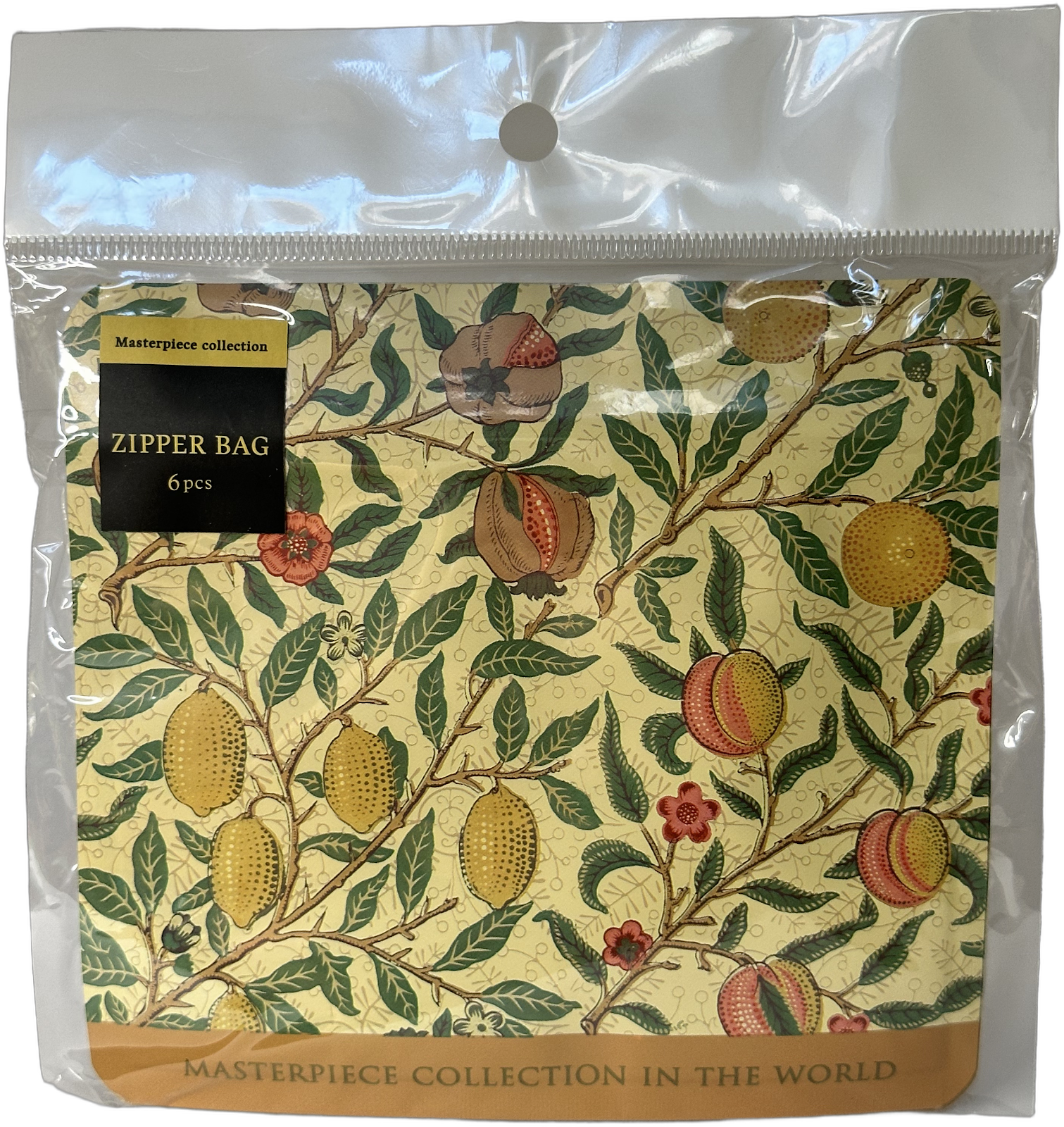 Floral Zipper Bag Set Fruit