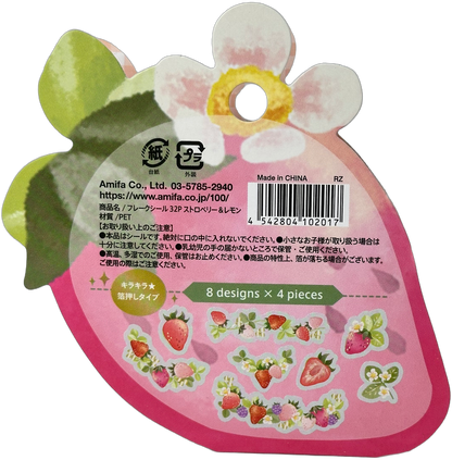 Amifa Fruit Sticker Flakes Lemon/Strawberry (32)
