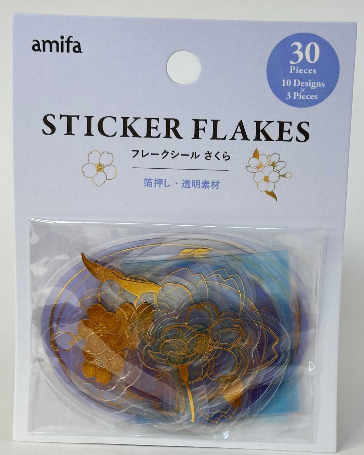 Amifa Transparent Sakura Sticker Flakes (30)