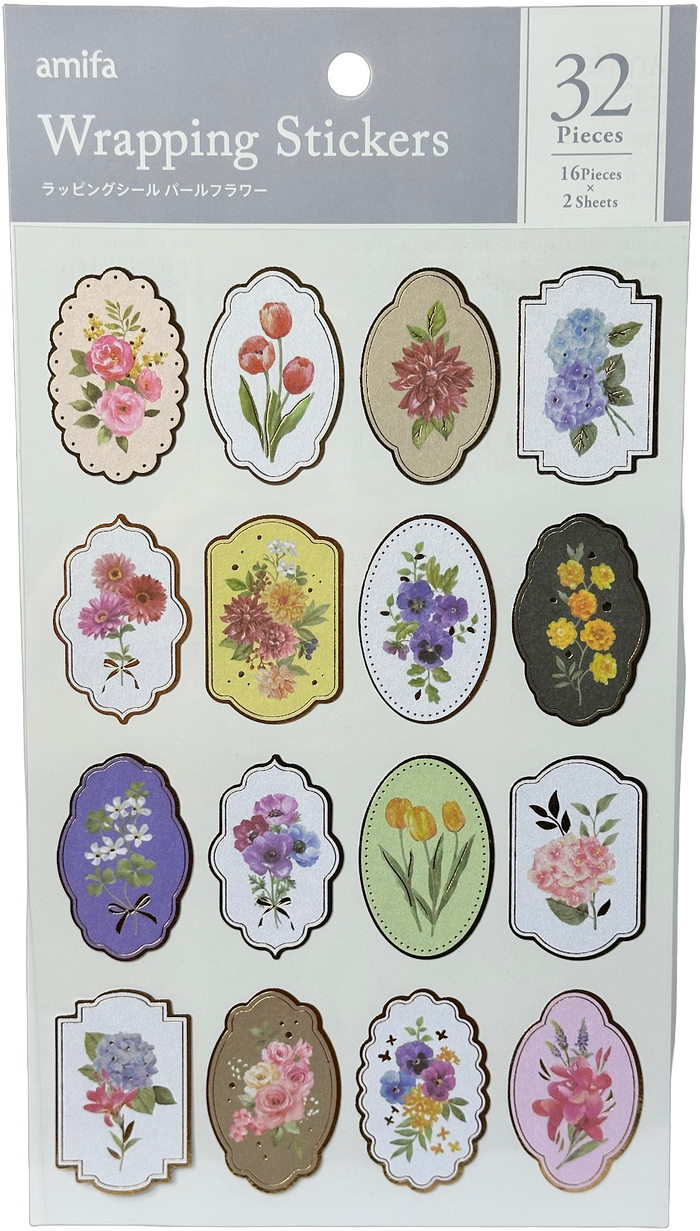 Amifa Wrapping Stickers Floral (32)