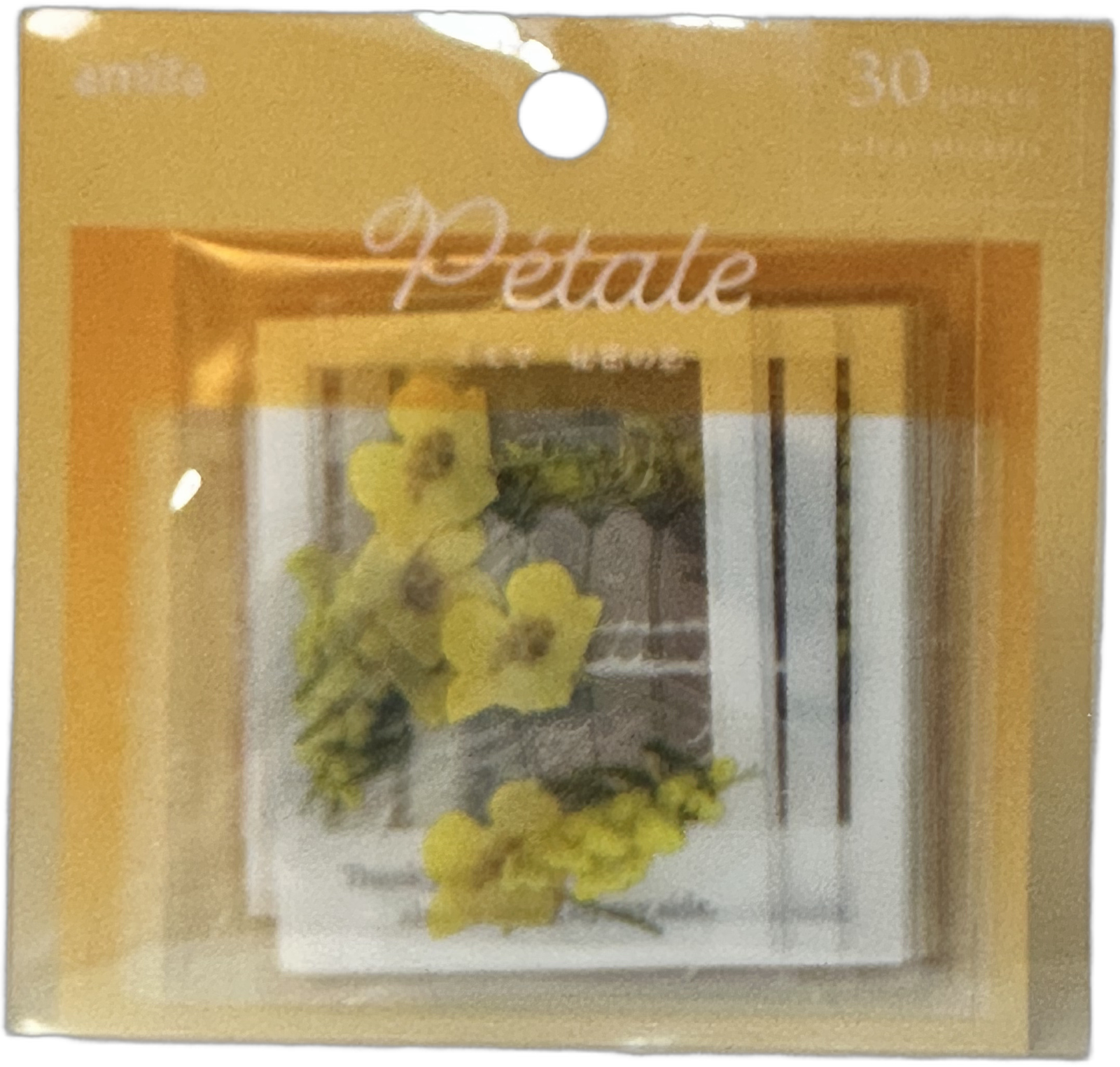 Amifa Pétale Floral Stickers Yellow