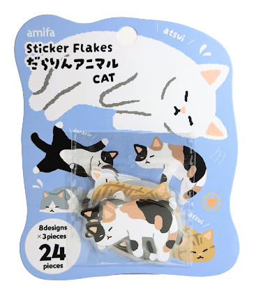 Amifa Sleepy Kawaii Animal Sticker Flakes (24)