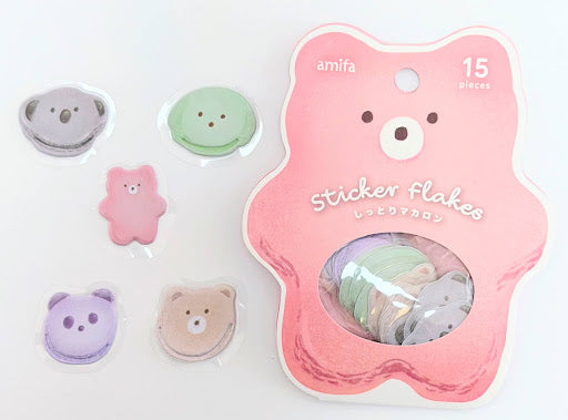 Amifa Kawaii Yummy Flake Stickers (15)