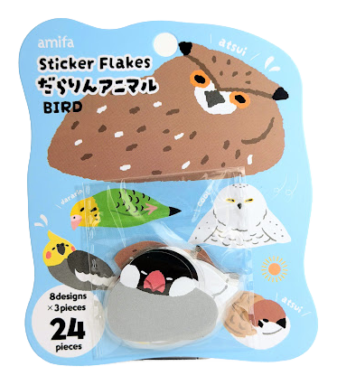 Amifa Sleepy Kawaii Animal Sticker Flakes (24)