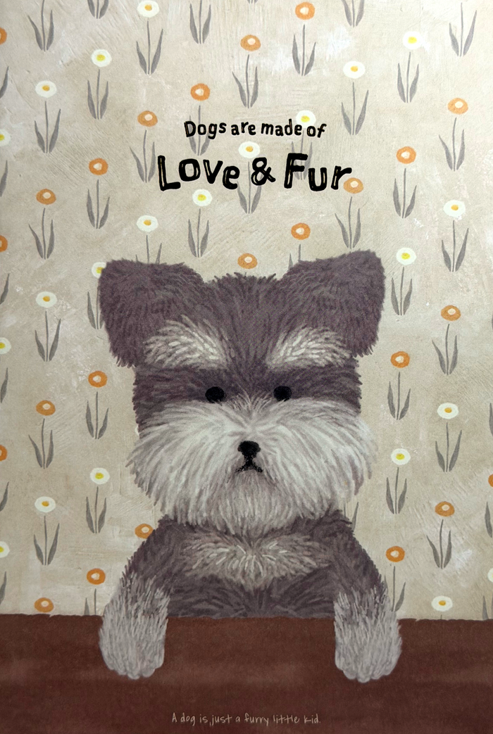 Kyowa Kawaii Puppy Dog Love & Fur A5 Notebook