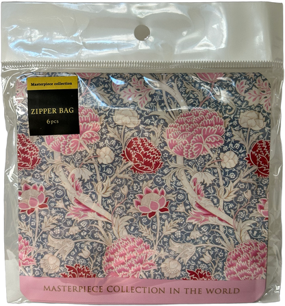 Floral Zipper Bag Set Flower