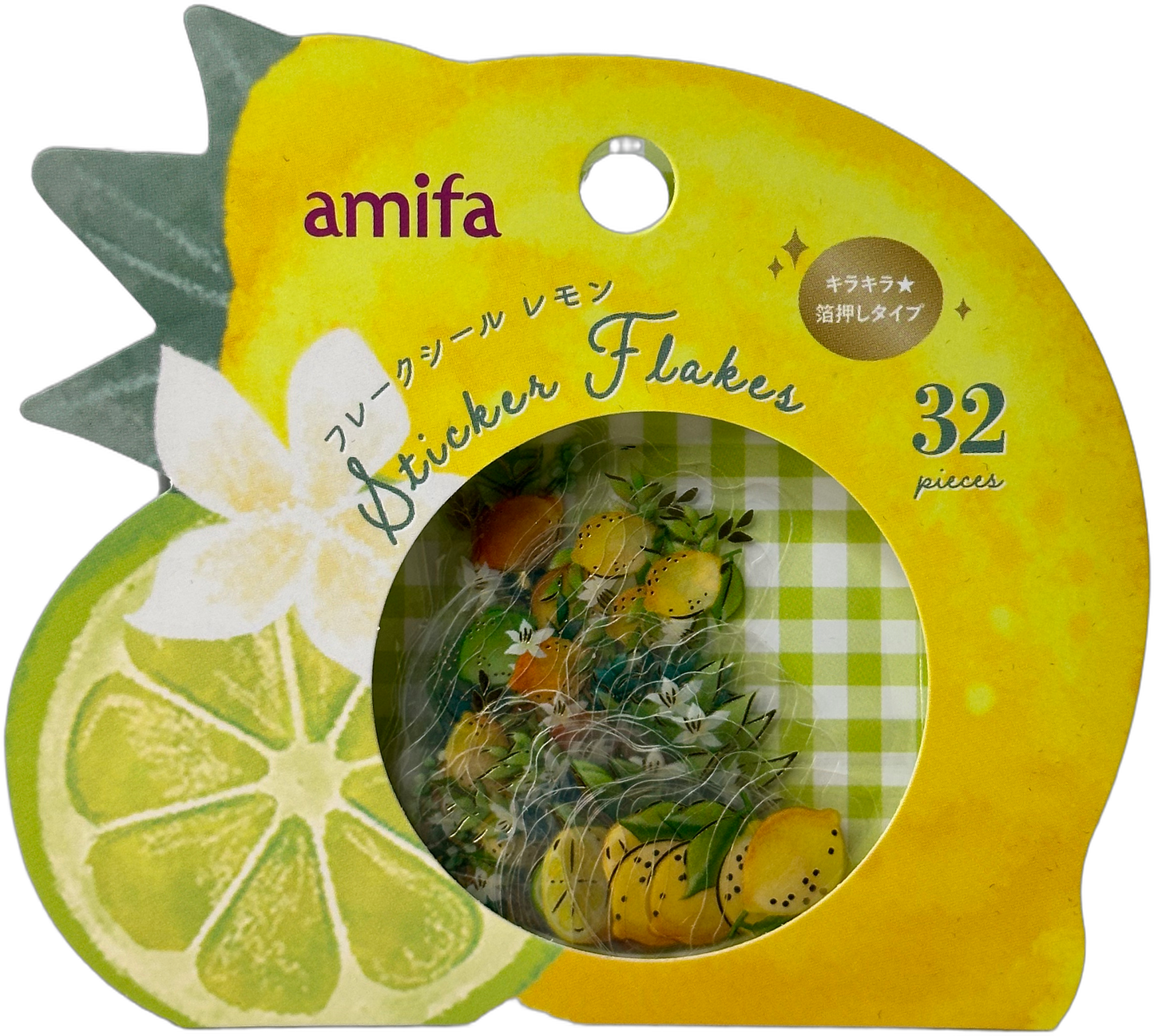 Amifa Fruit Sticker Flakes Lemon/Strawberry (32)
